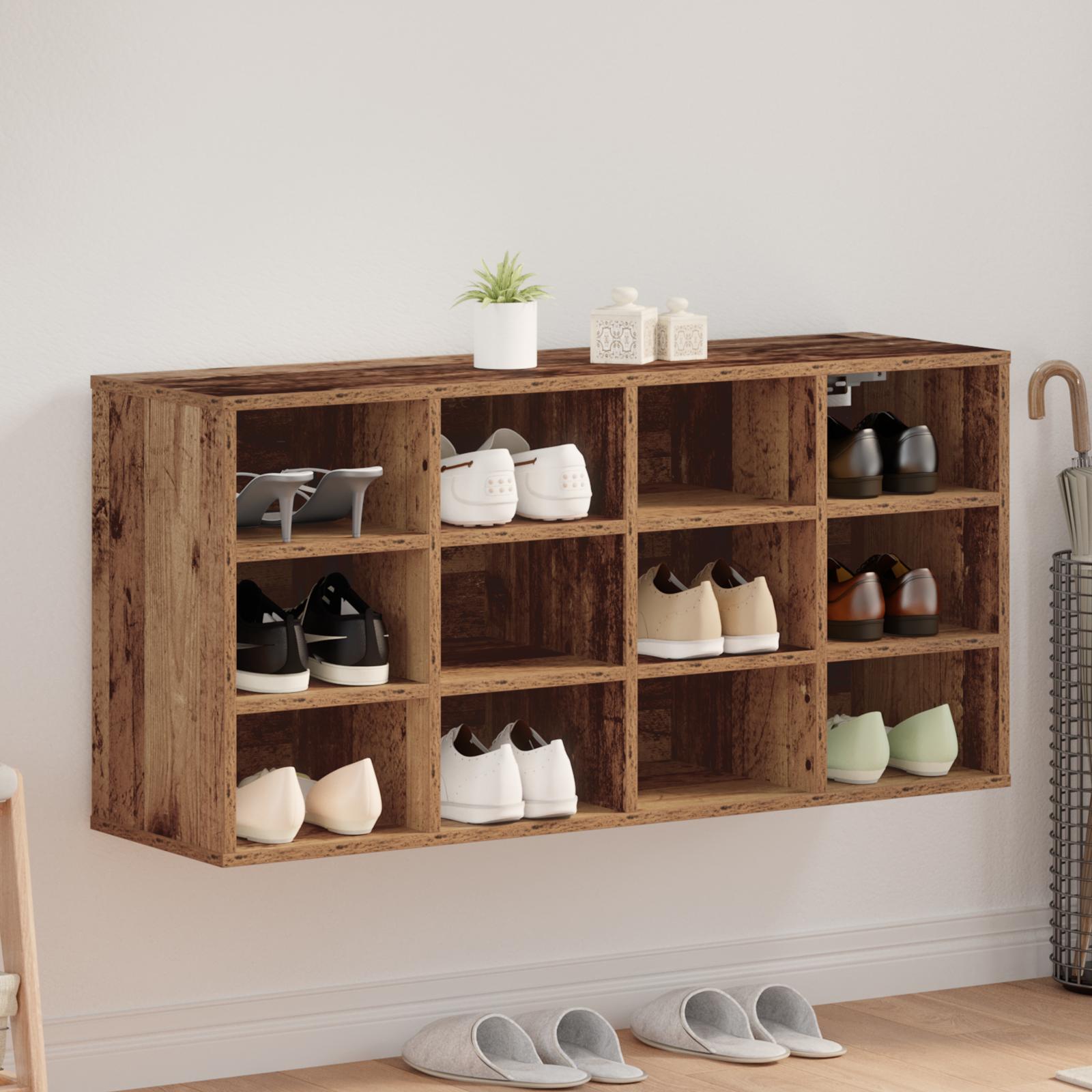 Sko skab Gammelt træ 52,5 x 30 x 50 cm Konstrueret træ