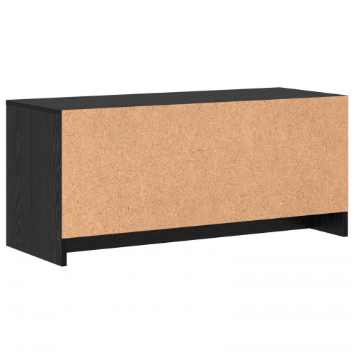 Væghængt TV-skab 90 x 35 x 40 cm - sort eg