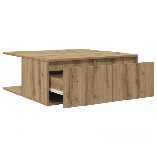 Sofabord i artisan eg 80 x 80 x 31,5 cm