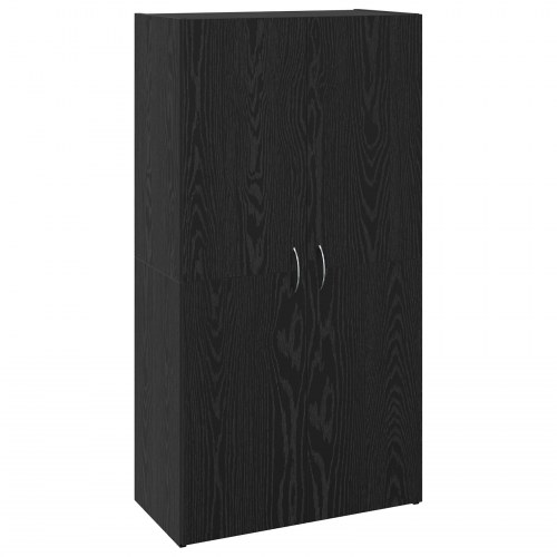 Kontorskab i sort eg 60 x 32 x 115 cm