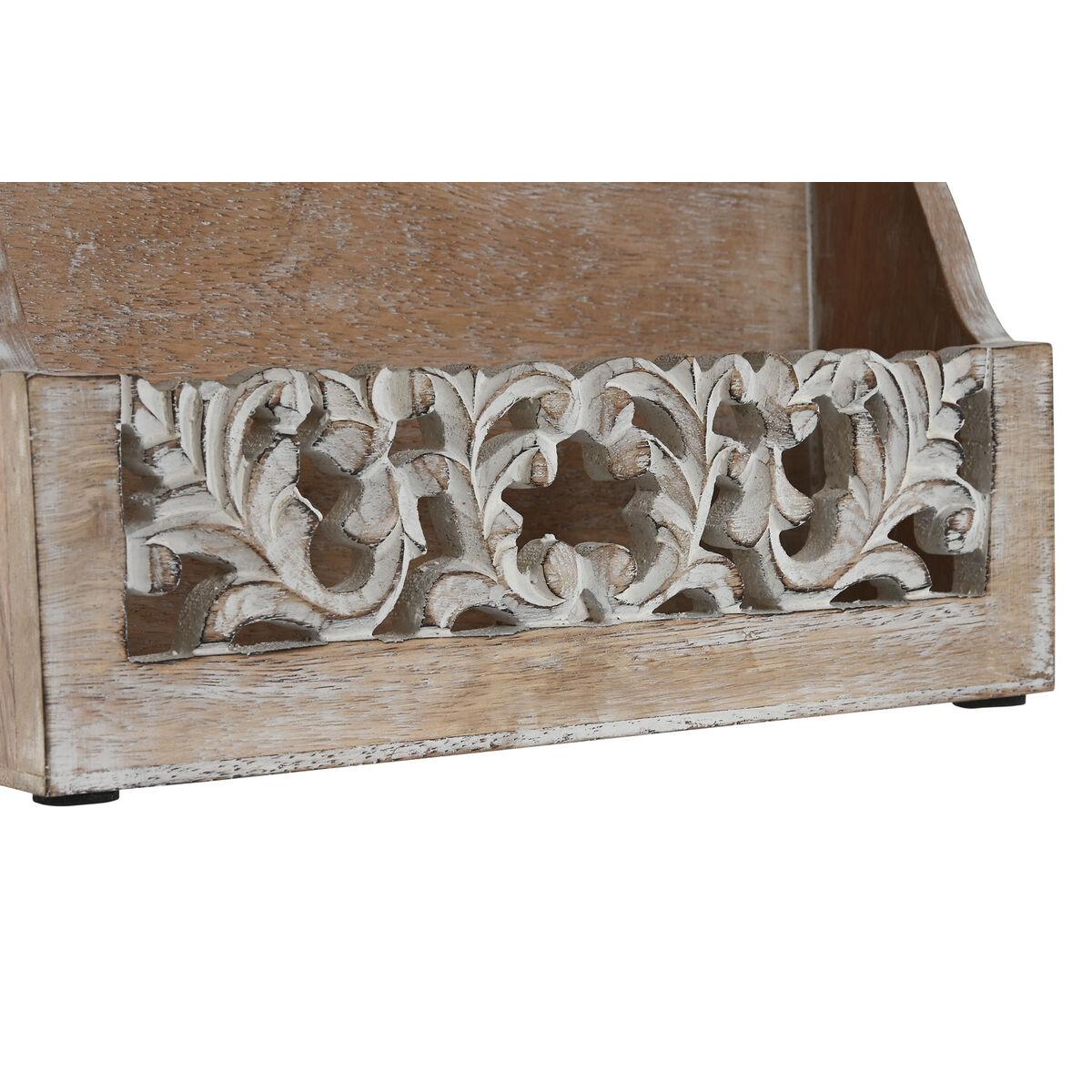 Multifunktionel organizer - Hvid/Natur, mangotræ