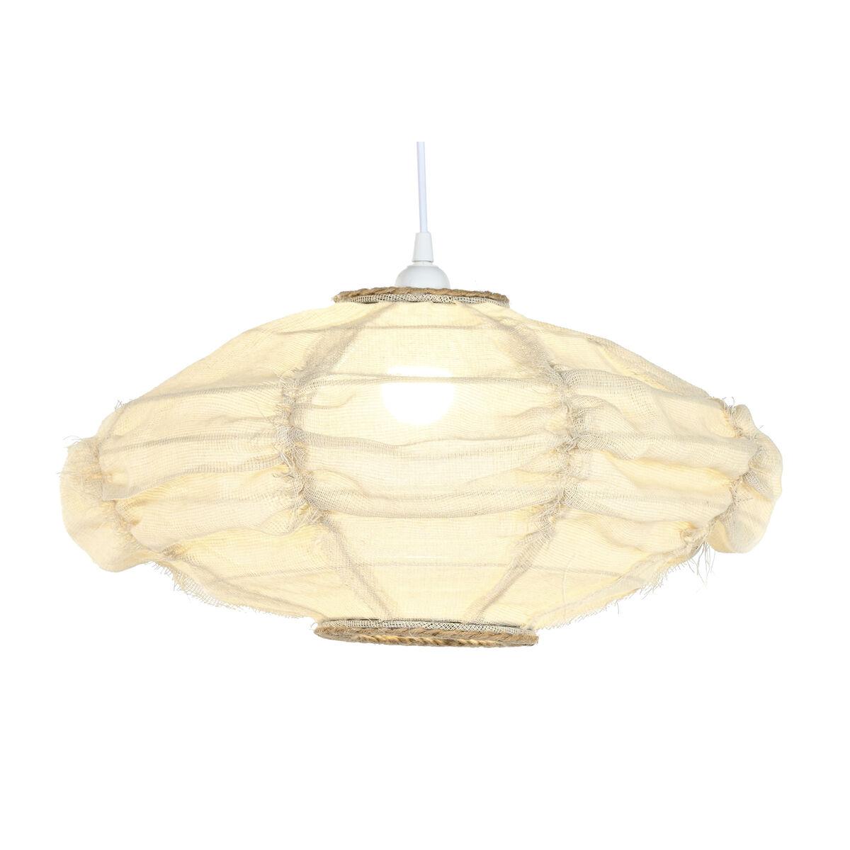 Loftslampe i metal, tov og hør - E27, 50 W