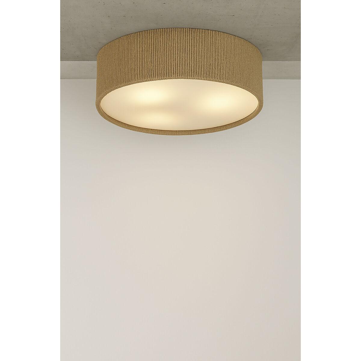 Loftslampe - brun tov, E27, 50 W
