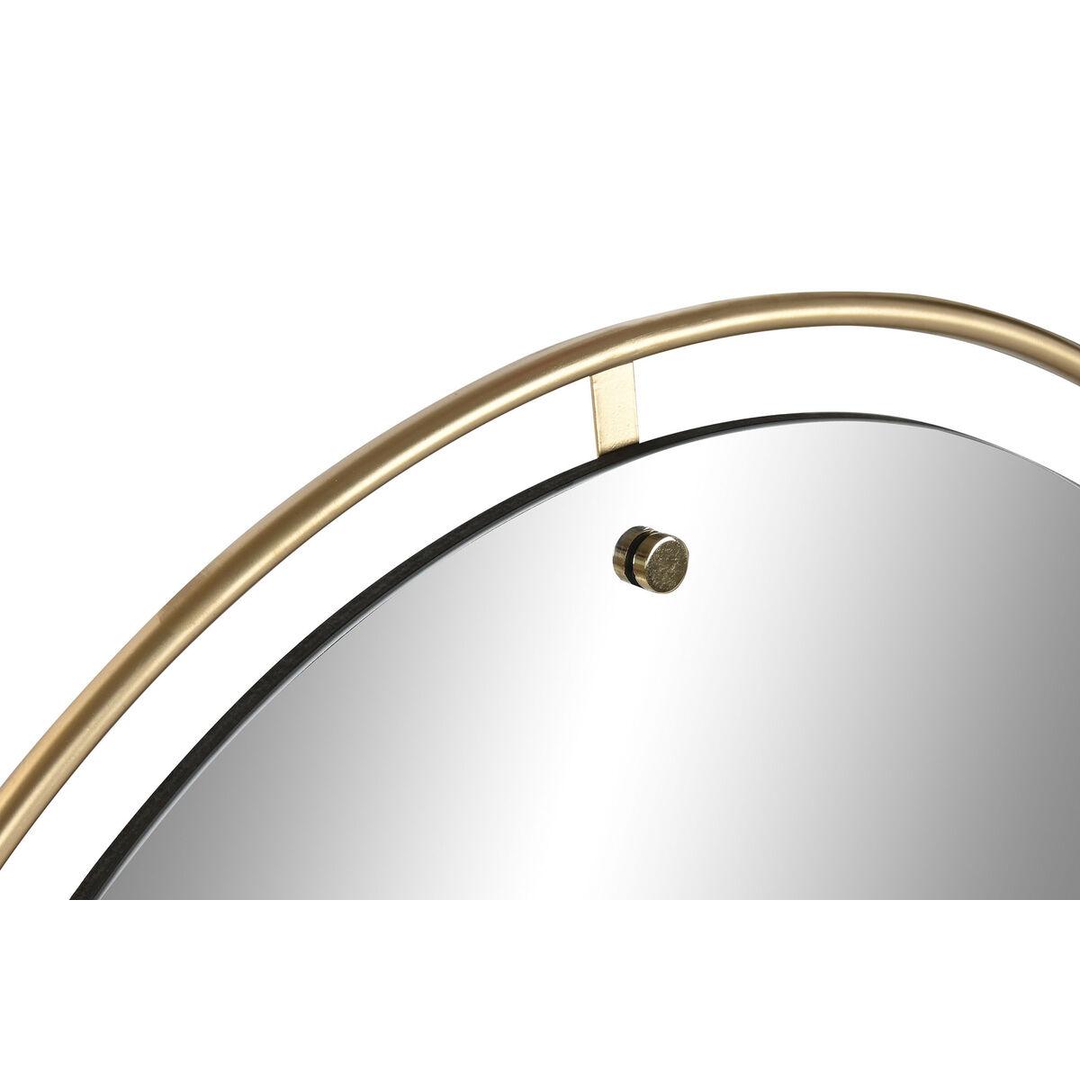 Vægspejl - gylden, 90 x 2 x 90 cm