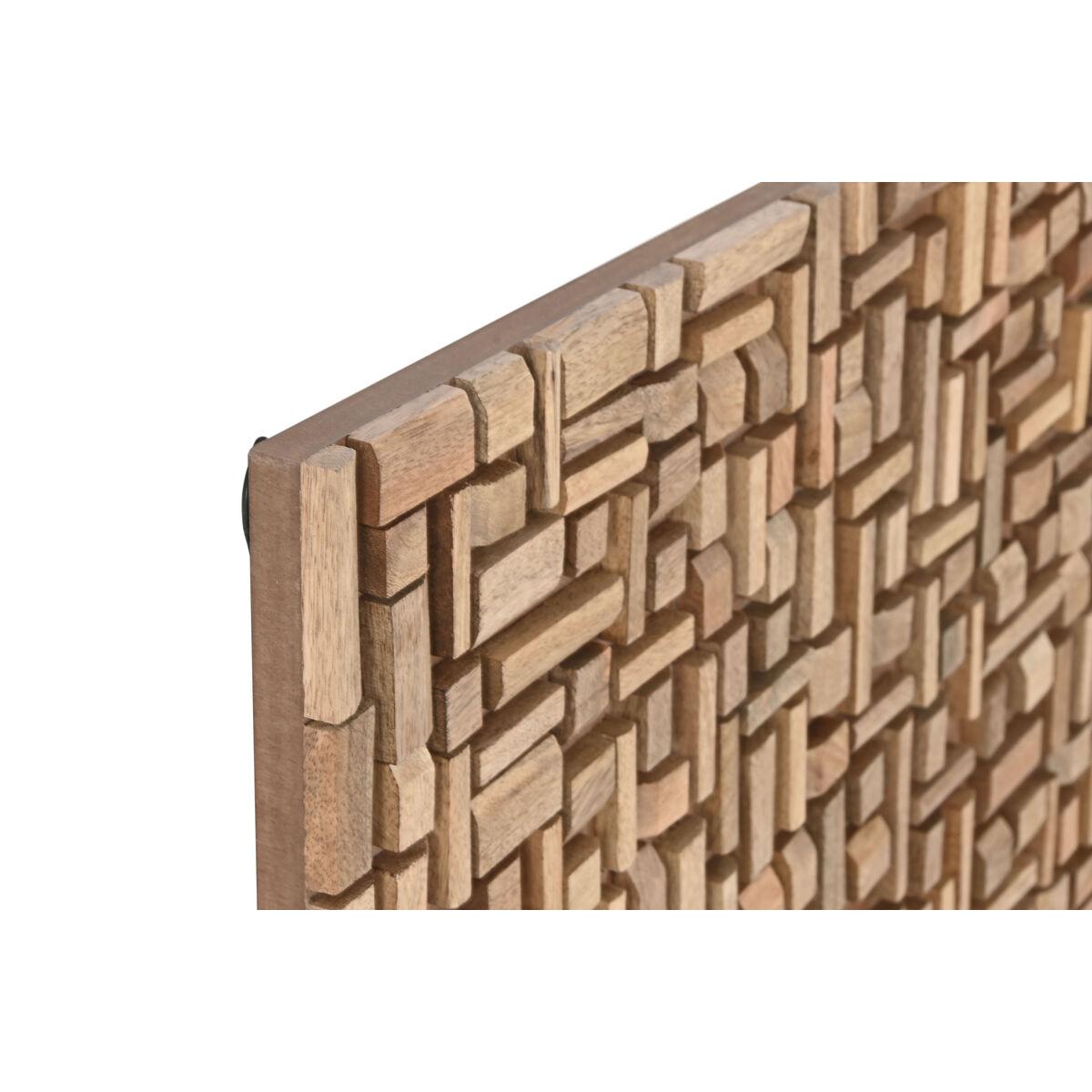 Dekorativ figur i mangotræ - Natur, 90 x 90 cm, Moderne 3D