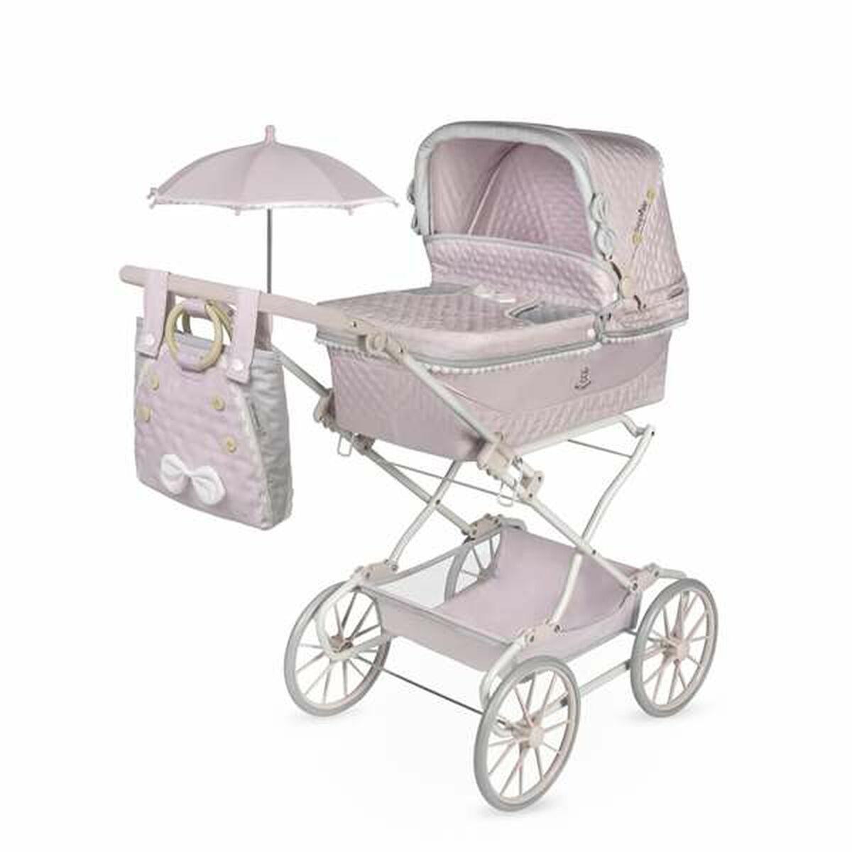 Decuevas Baby dukke 55 cm - foldbar barnevognsleg