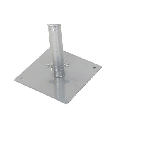 Juletræ Hvid Sølvfarvet Metal Plastik 120 x 120 x 220 cm