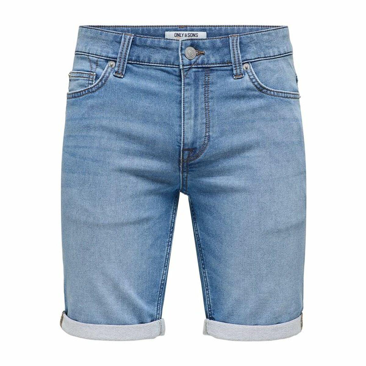 Only & Sons Onsply jeansshorts til herrer - Blue Denim, 2XL
