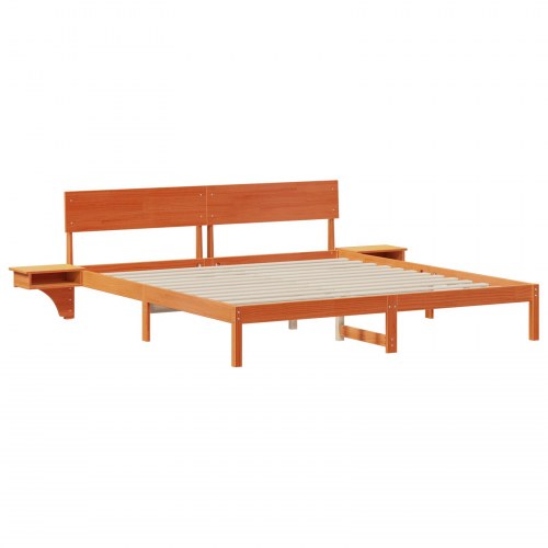 Sengestel Gyldenbrun 200 x 200 cm Massivt fyrretræ