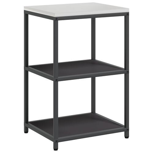 Køkkenopbevaringssæt med hylde med opbevaring med dør Indstillelig 2 stk Sort 120 x 50 x 92 cm