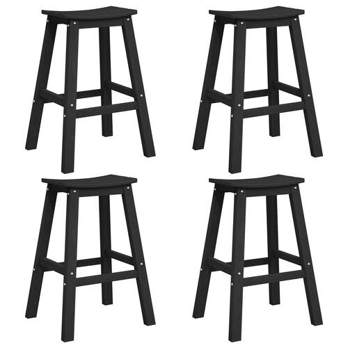 Bar Stole 6 stk Sort HDPE&& Bar Stole 2 stk Sort HDPE