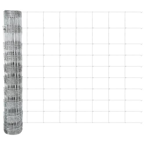 Hegnspæle 22 stk U-Kanal 100 cm Galvaniseret Stål&& Markhegn 1x25 m Galvaniseret Stål