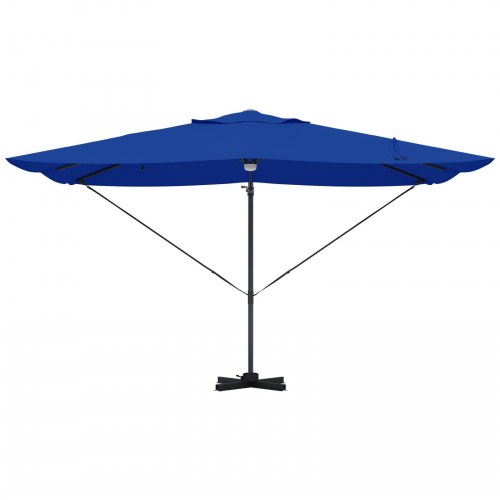 Azure Blue Cantilever Parasoller Azure blå Polyester baldakin Stor