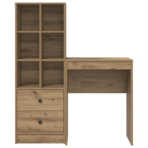 Skrivebord med opbevaring Artisan egetræ Konstrueret træ