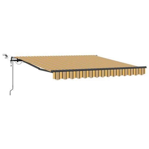 Automatisk Udtækkelig Markise med LED Multikolor Stribe 300x250 cm