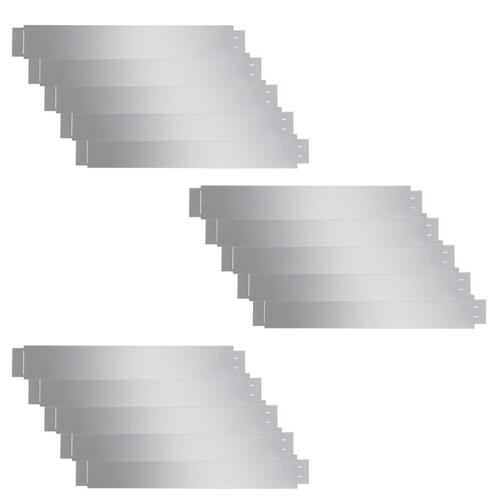Fleksibel bedkant 15 stk. 100x14 cm galvaniseret stål