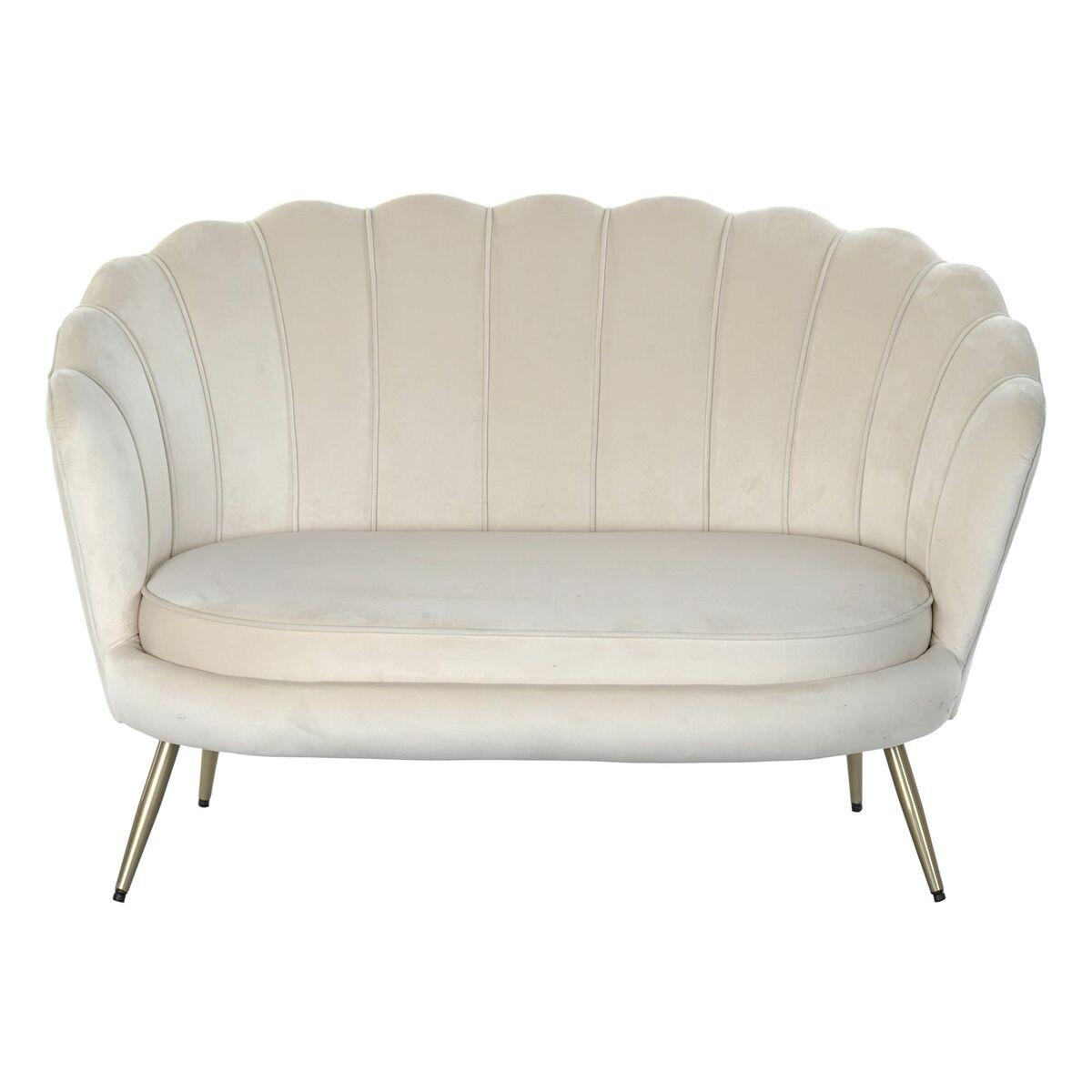 Sofa - flødefarvet, 130 × 77 × 83 cm