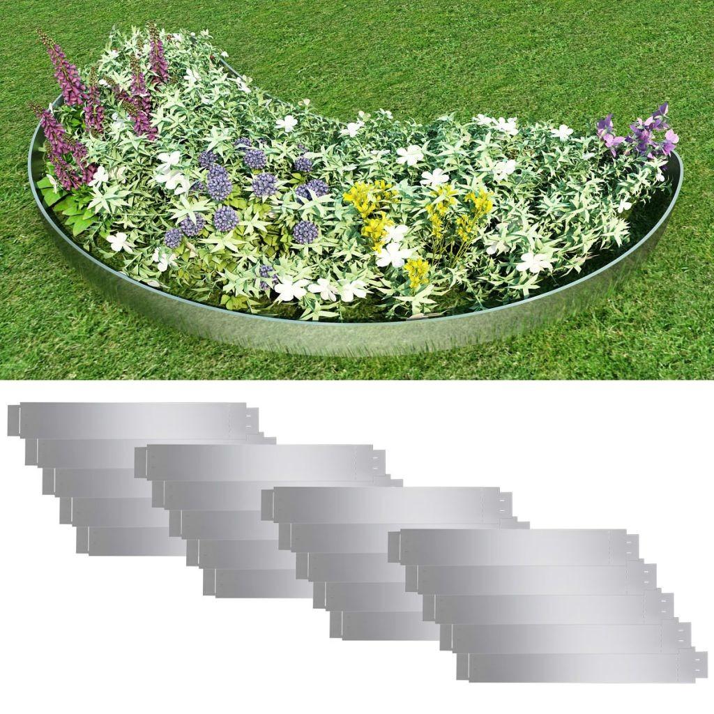 Fleksibel bedkant 20 stk. 100x14 cm galvaniseret stål