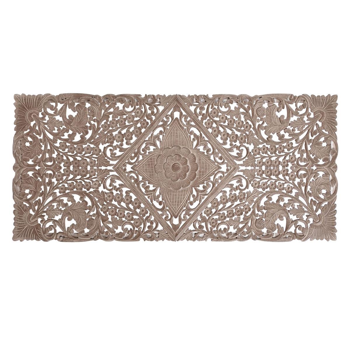 Sengegavl i natur, mandala - 180 x 80 cm