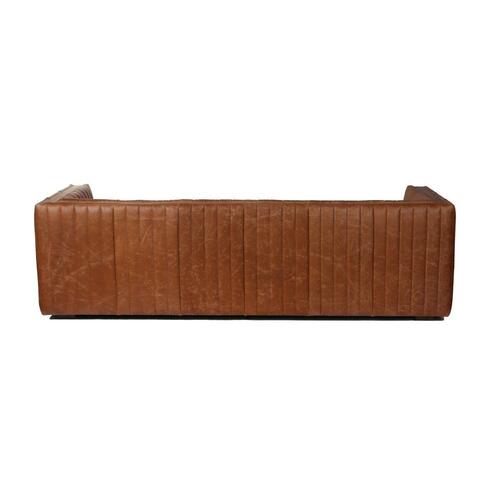 Sofa i brun læder - Urban, 4-personers, 246,5 × 92 × 73 cm