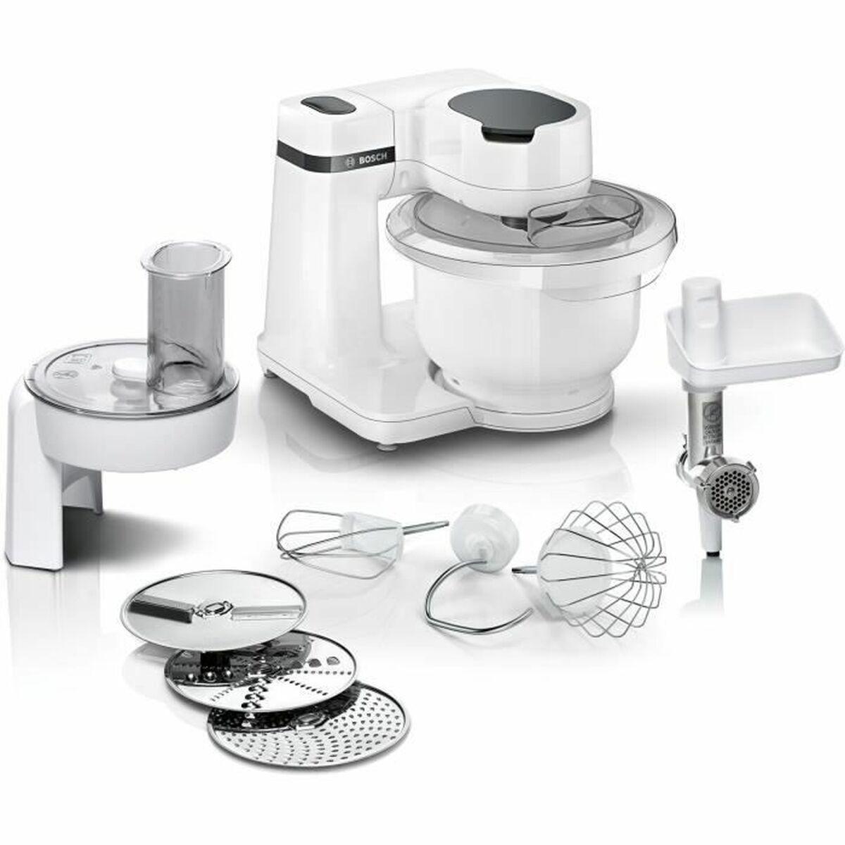BOSCH Serie 2 MUMS2AW21 foodprocessor - hvid, 700 W, 3,8 l