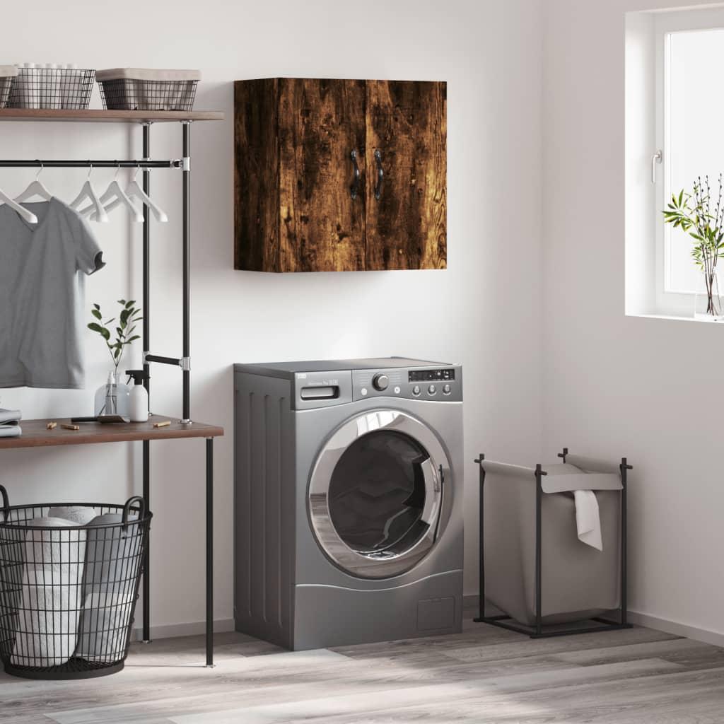 Vægskab 60x31x60 cm konstrueret træ røget egetræsfarve