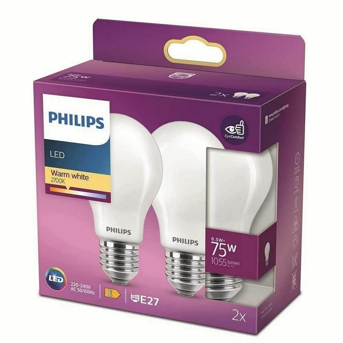 Philips LED pære E27 - Hvid, 230 V