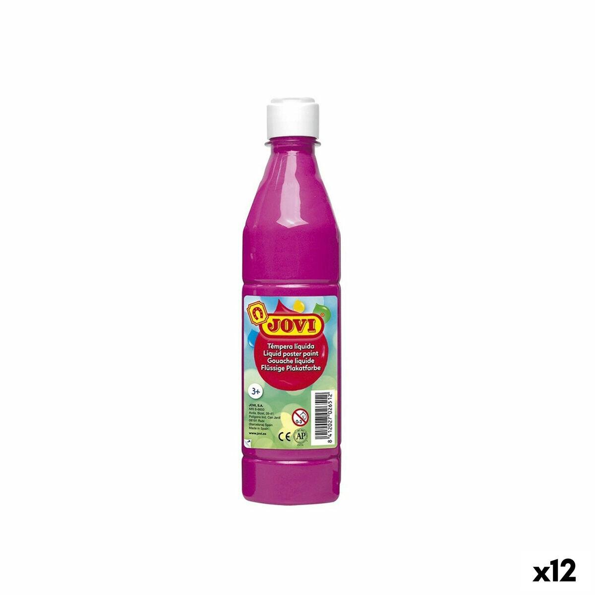 Jovi tempera-maling magenta 500 ml - sæt med 12