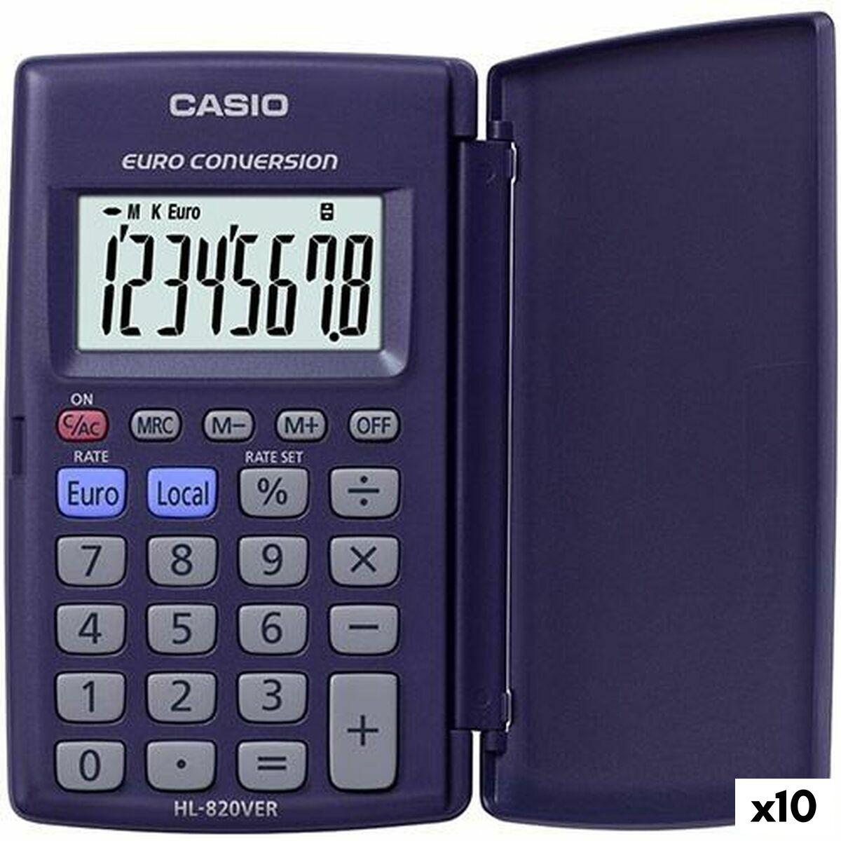 Casio HL-820VER lommeregner - Violet, 8 cifre (10 stk.)