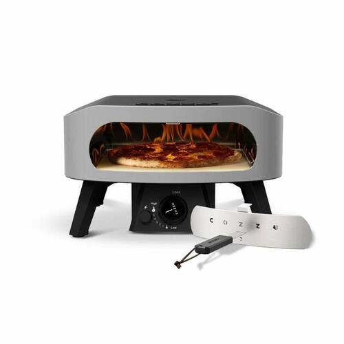 Siko Pizzabagemaskine 13" - gasfyret pizzajern i rustfrit stål, grå