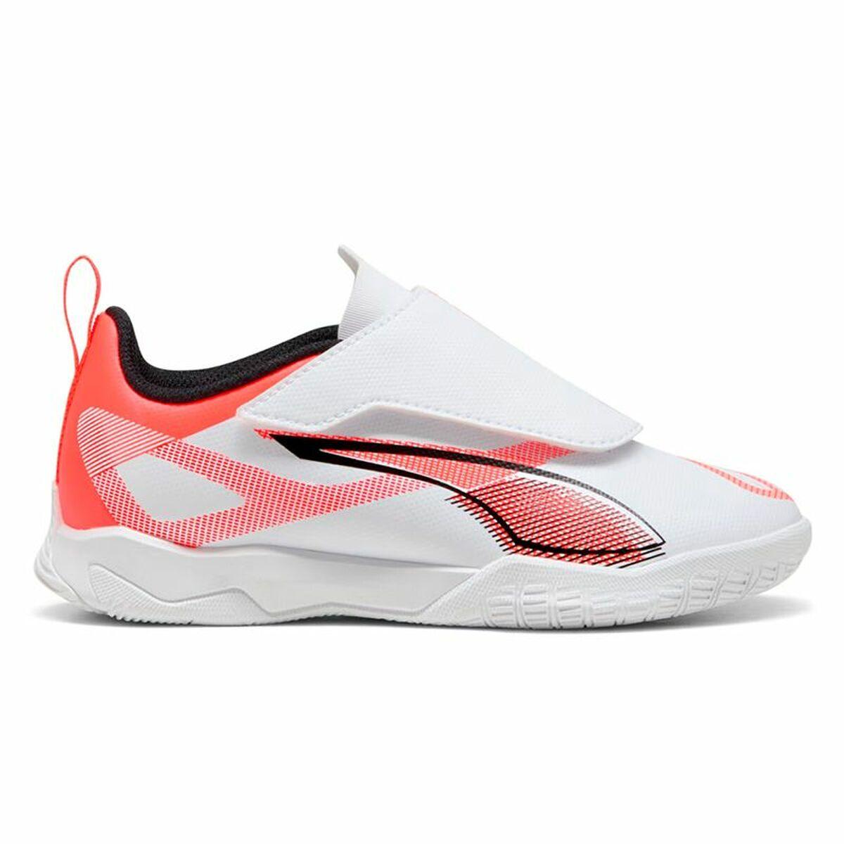 Puma Ultra 5 Play V IT indendørs fodboldstøvler til børn - Hvid (str. 29)