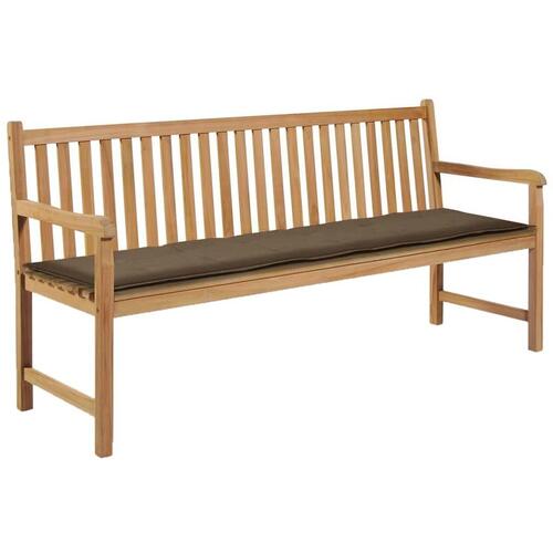 Hynde til havebænk 180x50x4 cm oxfordstof gråbrun (OUTLET A)