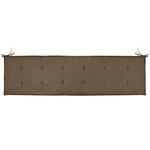 Hynde til havebænk 180x50x4 cm oxfordstof gråbrun (OUTLET A)