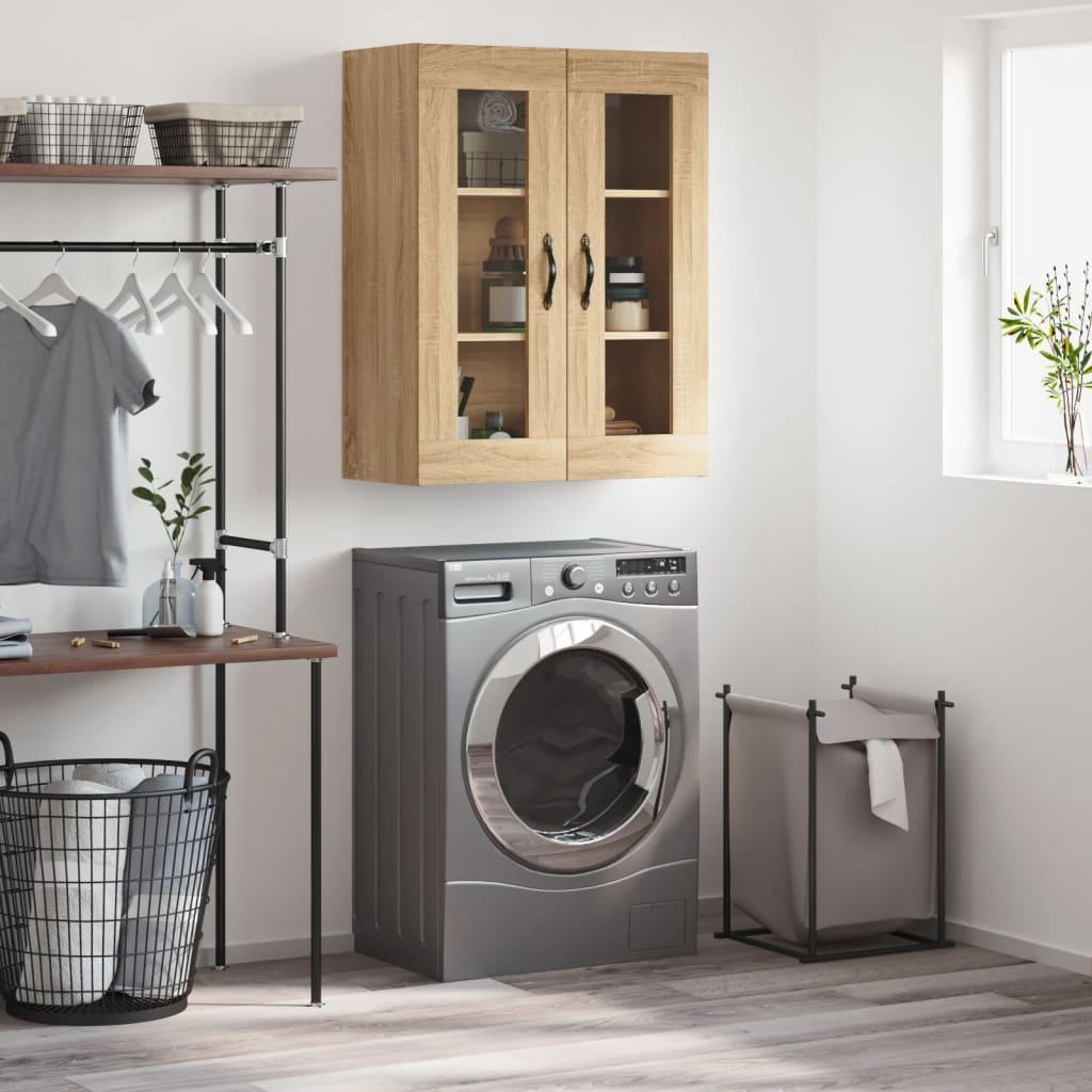 Vægskab 69,5x34x90 cm konstrueret træ sonoma-eg