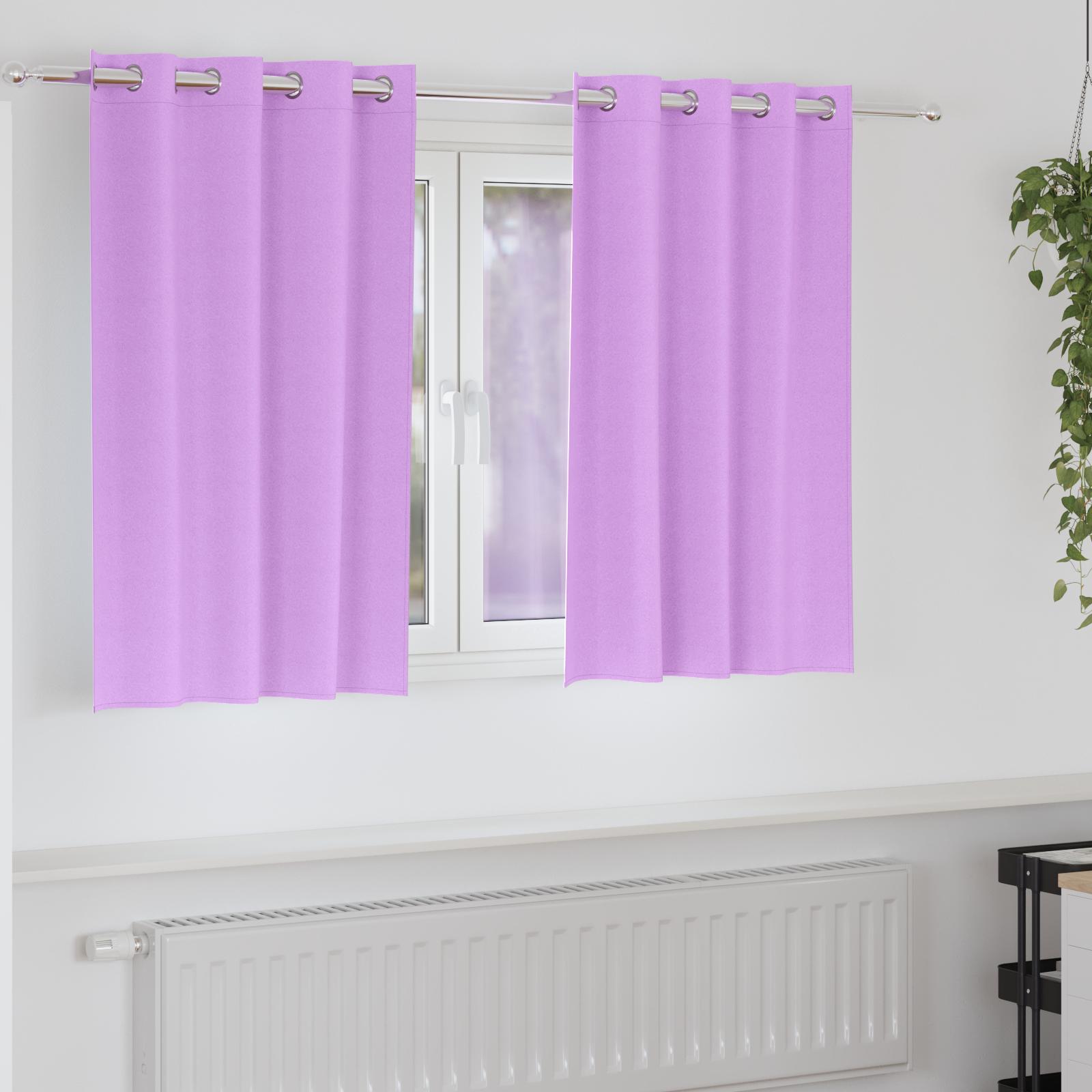 Mørklægningsgardiner med gardiner Lilla Polyester billede