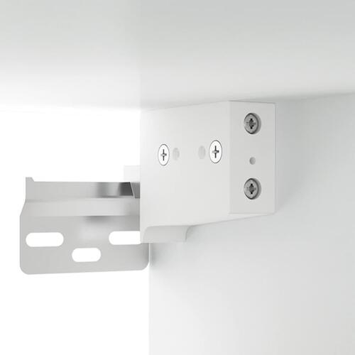 Væghængt sengebord 35x35x20 cm hvid (OUTLET A)
