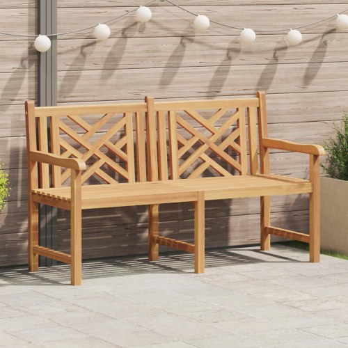 Havebænk Brun 150 x 60 x 90 cm Massivt teaktræ