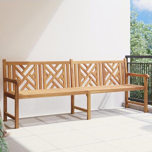 Havebænk Brun 228 x 60 x 90 cm Massivt teaktræ