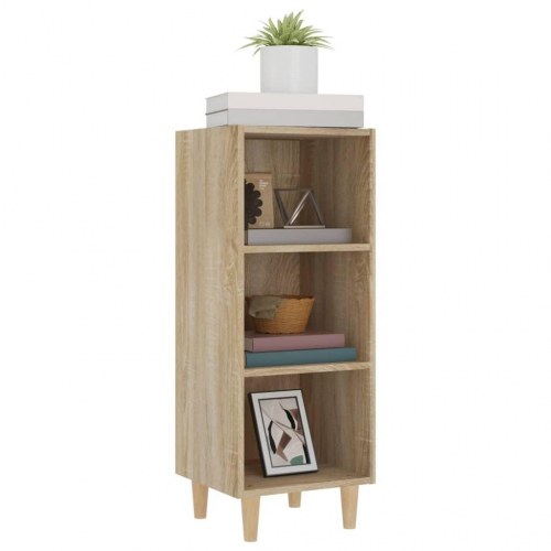 Skænk med 3 rum 34,5 x 32,5 x 90 cm - sonoma-eg