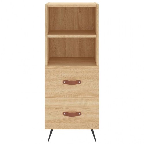 Skab 34,5x34x180 cm konstrueret træ sonoma-eg