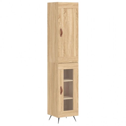 Højskab 34,5×34×180 cm i konstrueret træ - sonoma-eg