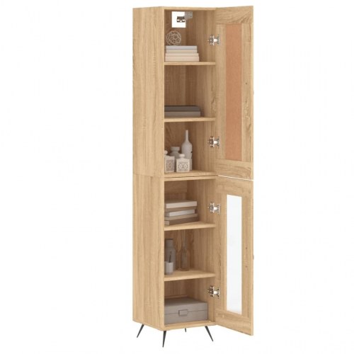 Højskab 34,5×34×180 cm i konstrueret træ - sonoma-eg
