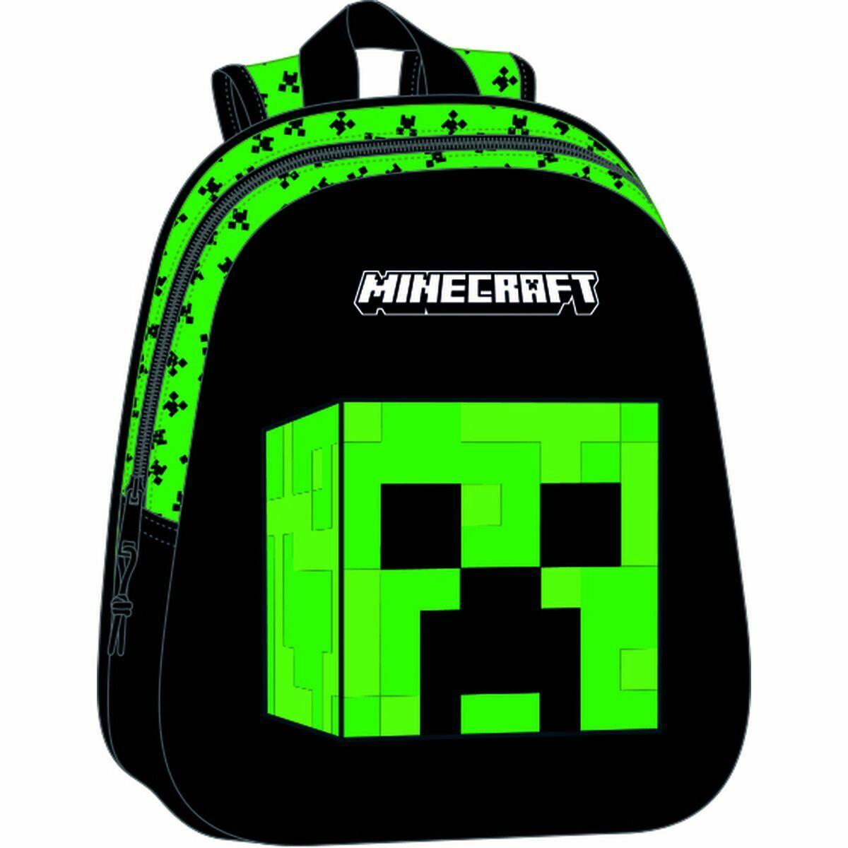 Minecraft skoletaske - 27 × 33 × 10 cm