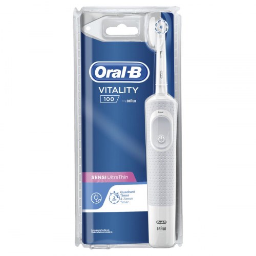 Oral-B Vitality 100 Sensitive UltraThin elektrisk tandbørste - hvid