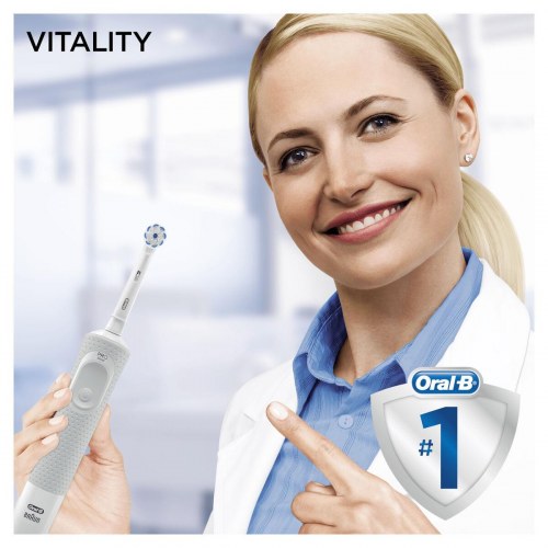 Oral-B Vitality 100 Sensitive UltraThin elektrisk tandbørste - hvid