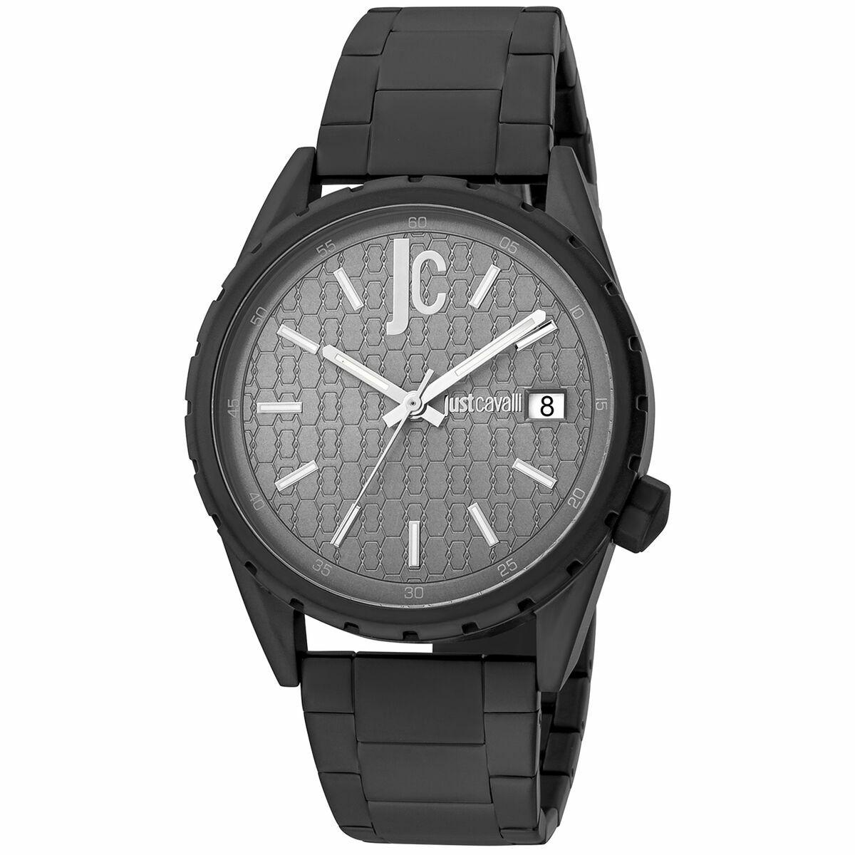 Herreur Just Cavalli JC1G217M0075, sort/grå (Ø 42 mm)