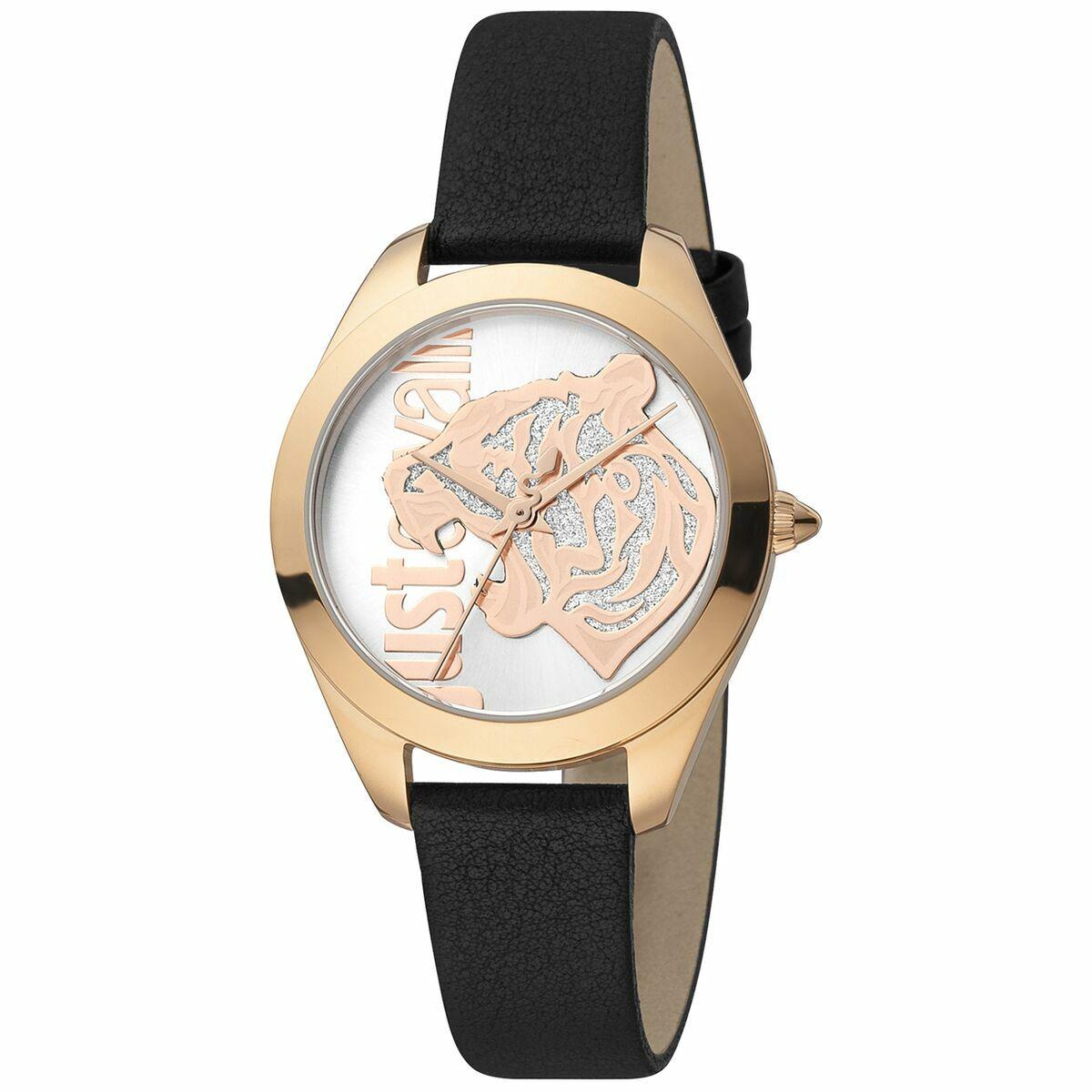 Just Cavalli dameur JC1L210L0025 - Ø 32 mm, læderrem