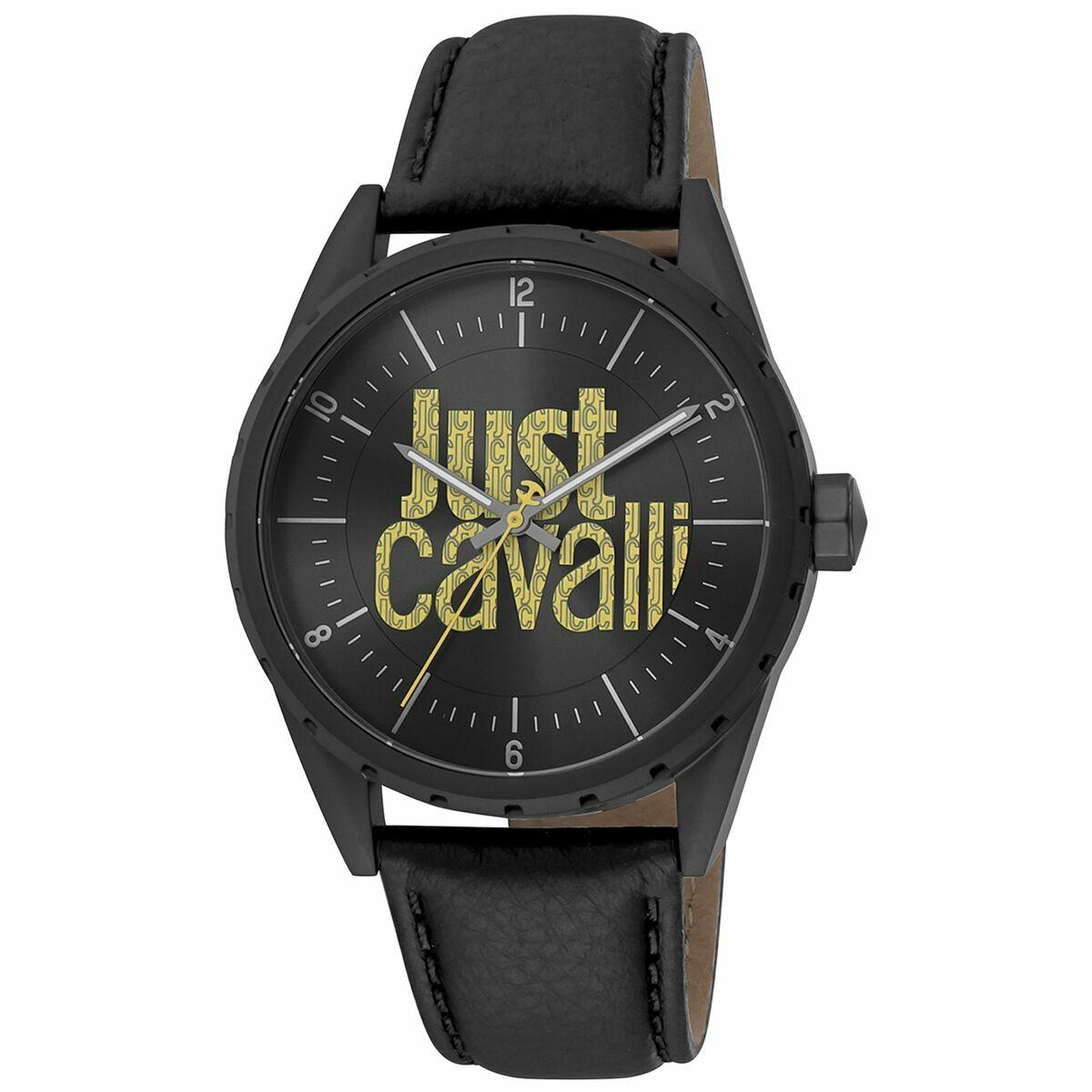 Herreur Just Cavalli JC1G207L0035, sort (Ø 42 mm)