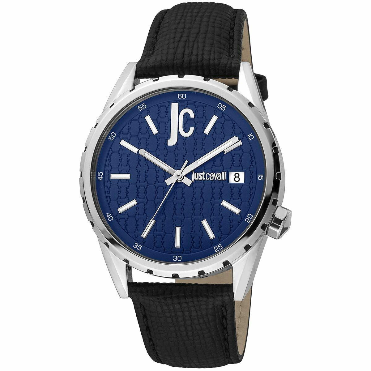 Just Cavalli herreur JC1G217L0025 - blå skive, Ø 42 mm