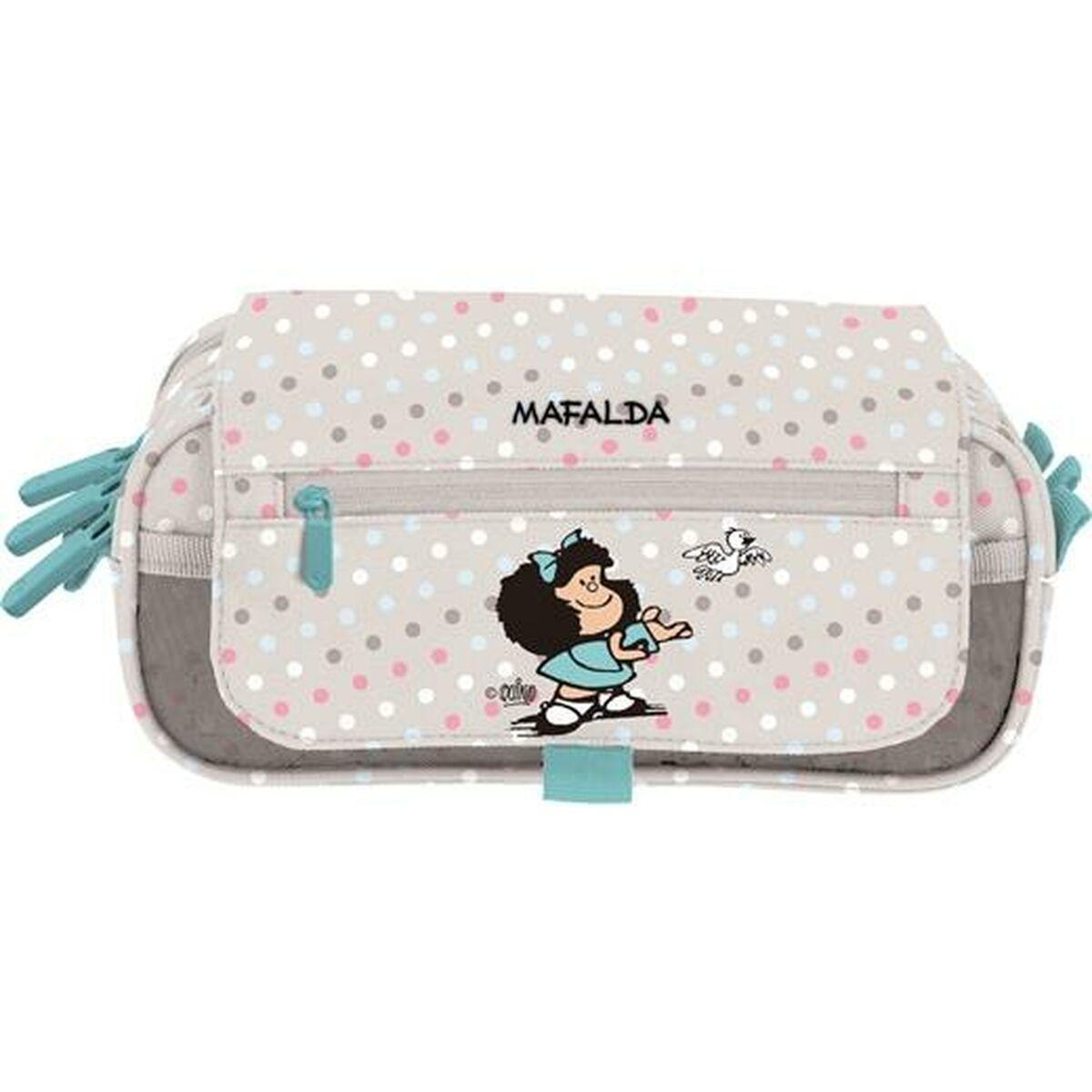 Mafalda tredobbelt penalhus Bird, multifarvet - 23 × 10 × 10 cm